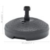 Umbrella Base Sand/Water Filled 5.3 gal Anthracite Plastic Rattan - Anthracite