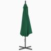 Cantilever Umbrella with Steel Pole 118.1" Green - Green