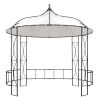 Gazebo 118.1"x114.2" White Round - White