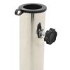 Parasol Base Granite 44.1 lb Square Black - Black