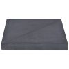 Umbrella Weight Plate Black Granite Square 33.1 lb - Black