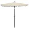 Garden Parasol with Pole 82.7"x55.1" Sand - Cream