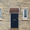100 x 80 cm Household Application Door & Window Rain Cover Eaves Brown Board & White Holder - Brown Board & White Holder