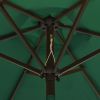 Parasol with LED Lights Green 78.7"x83.1" Aluminum - Green