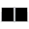 Retractable Side Awning Black 55.1"x236.2" - Black