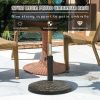 Patio Heavy-Duty Outdoor Stand Bronze Umbrella Base - Bronze A - Umbrella Stands & Bases