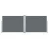 Retractable Side Awning Anthracite 55.1"x393.7" - Anthracite