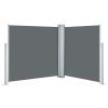 Retractable Side Awning Anthracite 47.2"x236.2" - Anthracite
