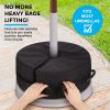 Umbrella Weights Sand Bags for Outdoor Patio Umbrella Base Weight Bag - Black