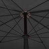 Garden Parasol with Pole 78.7"x51.2" Anthracite - Anthracite