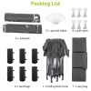 10 x 20 ft Heavy Duty Awning Canopy Pop Up Gazebo Marquee Party Wedding Event Tent with 6 Removable Sidewalls & Carry Bag - Grey