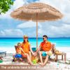 7.2 Feet Patio Thatched Tiki Umbrella Hawaiian Hula Beach Umbrella - Natural