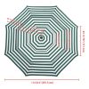 10FT Tiers Umbrella Cover Replacement - As Picture