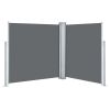 Retractable Side Awning Anthracite 55.1"x236.2" - Anthracite