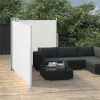 Retractable Side Awning Cream 47.2"x236.2" - Cream