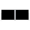 Retractable Side Awning Black 55.1"x393.7" - Black