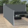 Retractable Side Awning Anthracite 55.1"x393.7" - Anthracite
