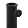 Parasol Base Round Polyresin 41.9 lb Bronze - Grey