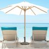 Patio Heavy-Duty Outdoor Stand Bronze Umbrella Base - Bronze A - Umbrella Stands & Bases