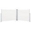 Retractable Side Awning Cream 39.4"x393.7" - Cream