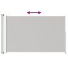 Patio Retractable Side Awning 70.9"x118.1" Cream - Cream