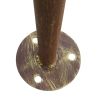 Garden Pergola Antique Brown 9.8'x9.8'x8.2' Iron - Brown
