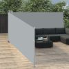 Retractable Side Awning Anthracite 39.4"x393.7" - Anthracite