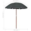 Parasol with Steel Pole 70.9" Anthracite - Anthracite