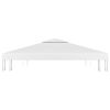 2-Tier Gazebo Top Cover 1 oz/ft² 9.8'x9.8' White - White