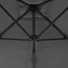 Outdoor Parasol with Steel Pole 98.4"x98.4" Anthracite - Anthracite