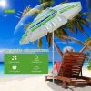 6.5 Feet Beach Umbrella with Carry Bag without Weight Base - Green