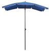 Garden Parasol with Pole 78.7"x51.2" Azure Blue - Blue