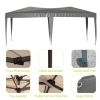 10 x 20 ft Heavy Duty Awning Canopy Pop Up Gazebo Marquee Party Wedding Event Tent with 6 Removable Sidewalls & Carry Bag - Grey
