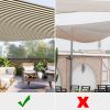 25' x 25' x 25' Triangle Sun Shade Sail/ Coffee+White - LA01