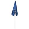 Garden Parasol with Pole 78.7"x51.2" Azure Blue - Blue