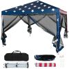 10 x 10 Feet Pop-up Canopy Tent Gazebo Canopy for Outdoor  - As the picture shows