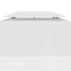 2-Tier Gazebo Top Cover 1 oz/ft² 9.8'x9.8' White - White