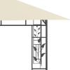 Gazebo with Mosquito Net 13.1'x9.8'x9' Cream 0.6 oz/ft² - Cream