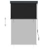 Outdoor Roller Blind 39.4"x98.4" Anthracite - Grey