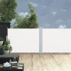 Retractable Side Awning Cream 39.4"x393.7" - Cream