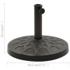 Parasol Base Round Polyresin 28.7 lb Bronze - Grey