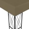 Gazebo 118.1"x157.5" Taupe Fabric - Taupe