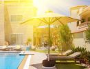Umbrella Weights Sand Bags for Outdoor Patio Umbrella Base Weight Bag - Black