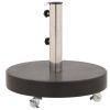 Parasol Base Granite 66.1 lb Round Black - Black