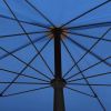 Garden Parasol with Pole 78.7"x51.2" Azure Blue - Blue