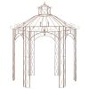 Garden Pavilion Antique Brown 9.8' Iron - Brown