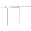 Garden Pergola Antique Brown 19.7'x9.8'x8.2' Iron - Brown