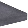 Umbrella Weight Plate Black Granite Square 33.1 lb - Black