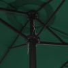 Outdoor Parasol with Aluminum Pole 181.1"x106.3" Green - Green