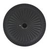 Parasol Base Resin Round Black 30.9 lb - Black